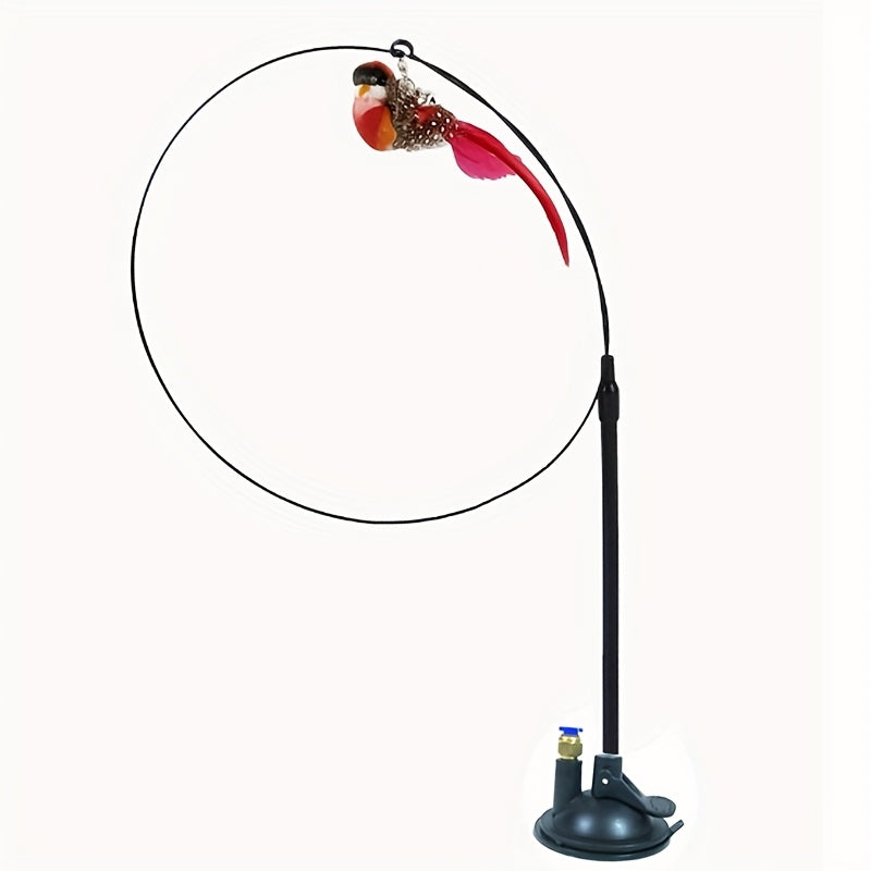 Cat Teaser Set Simulated Bird Hands-Free Cat Stick Long Rod