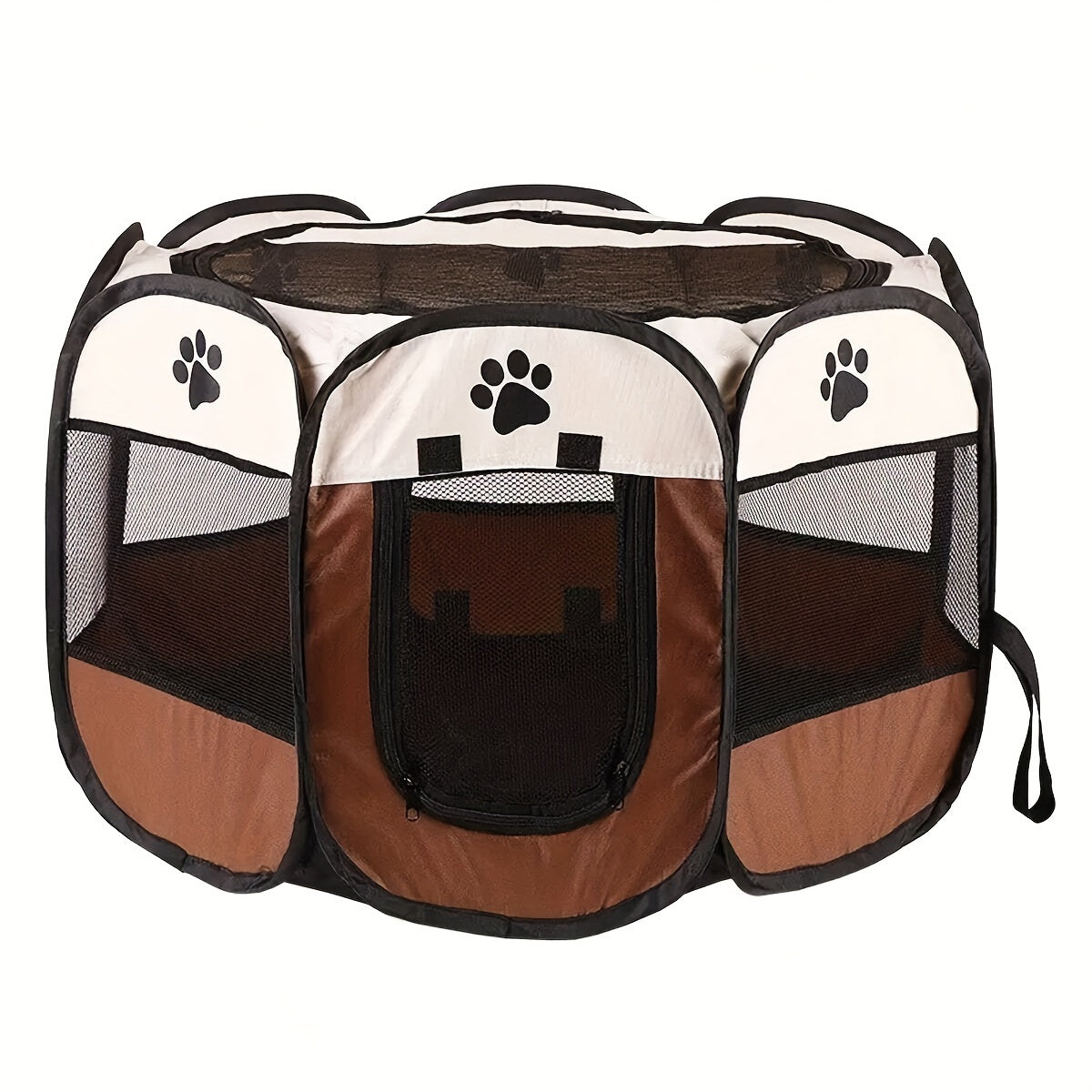 Collapsible Octagonal Pet Enclosure for Dogs and Puppies