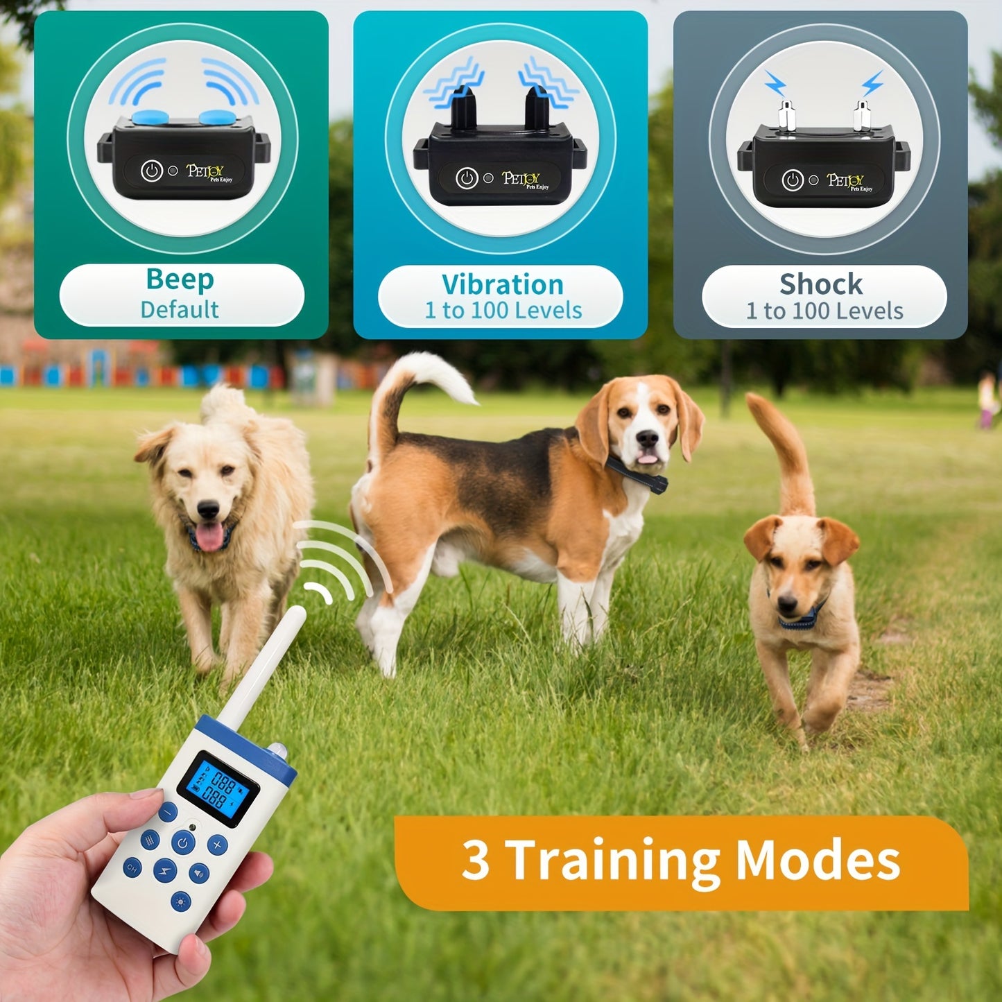 Shock Collar with Remote 3 Dog Shock Collar 3600 Ft Range
