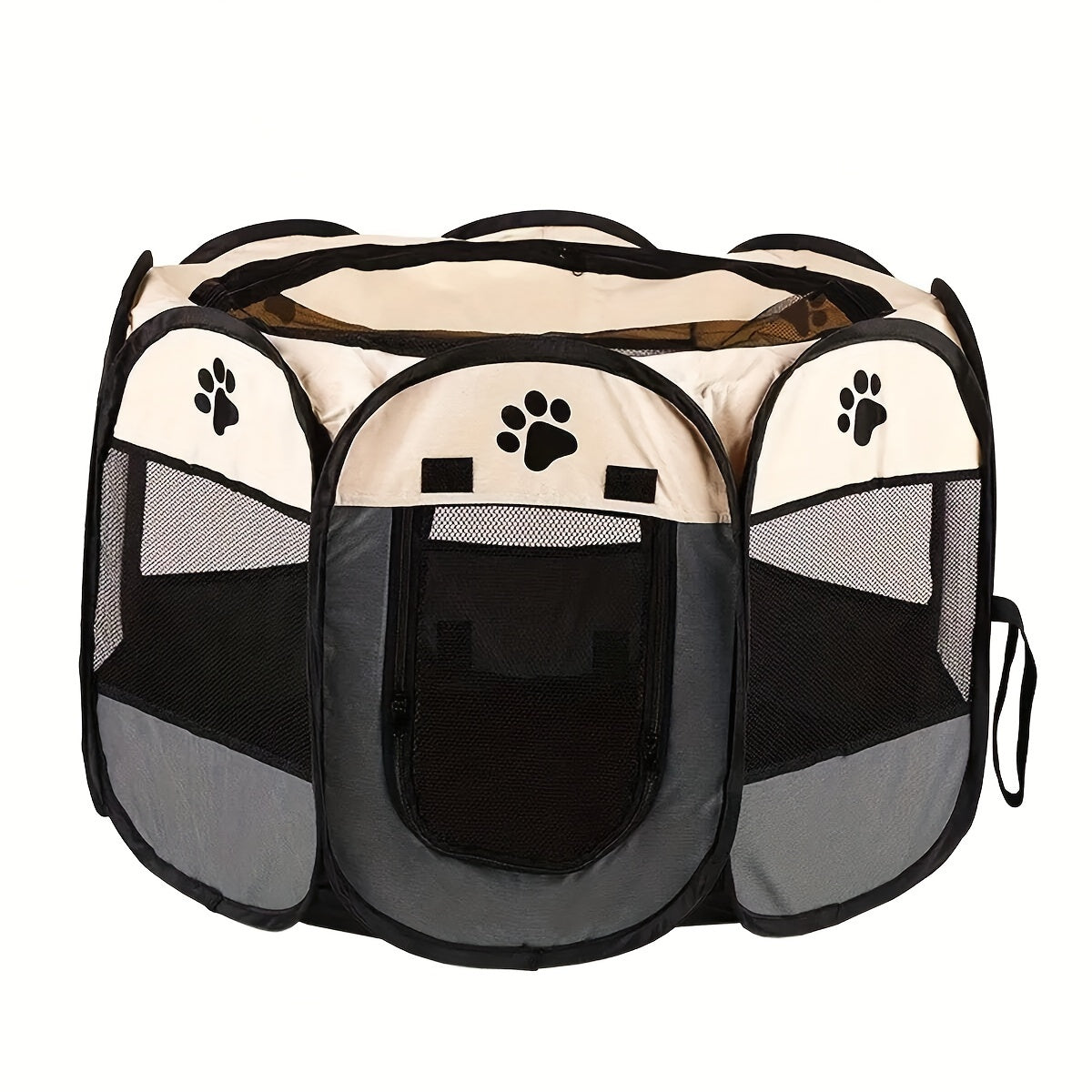 Collapsible Octagonal Pet Enclosure for Dogs and Puppies