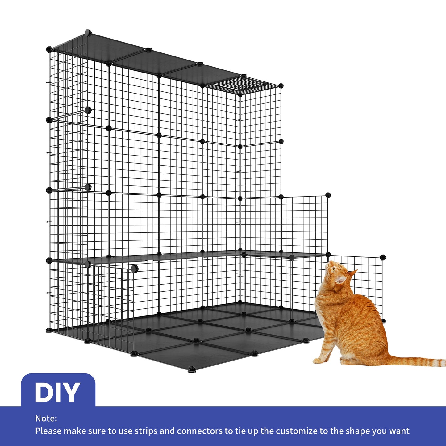 DIY Cat Enclosure with Hammock for Indoor and Outdoor Play