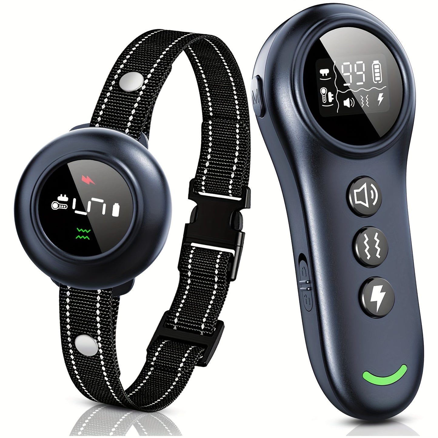 2-in-1 Dog Shock Collar & Dog Bark Collar With Remote