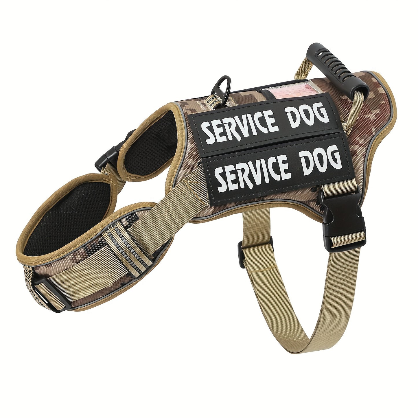 Adjustable Reflective Tactical Dog Harness for Training and Control