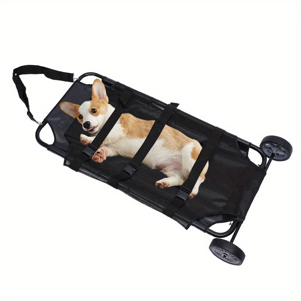 Pet Transport Stretcher Mobile Trolley for Emergency Animal Care