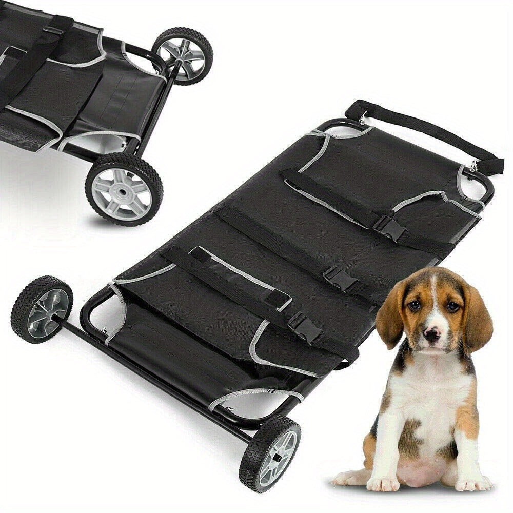 Pet Transport Stretcher Mobile Trolley for Emergency Animal Care