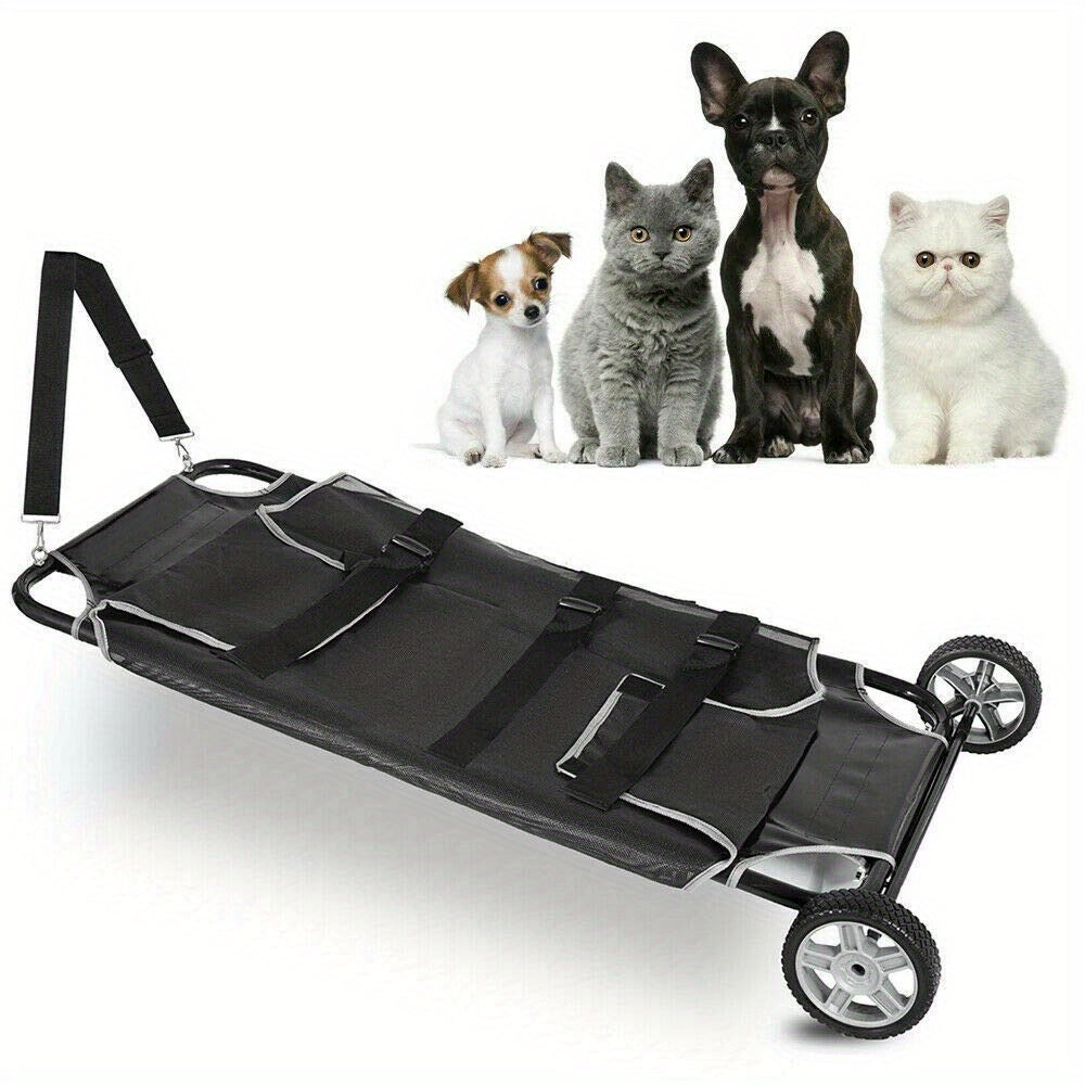 Pet Transport Stretcher Mobile Trolley for Emergency Animal Care