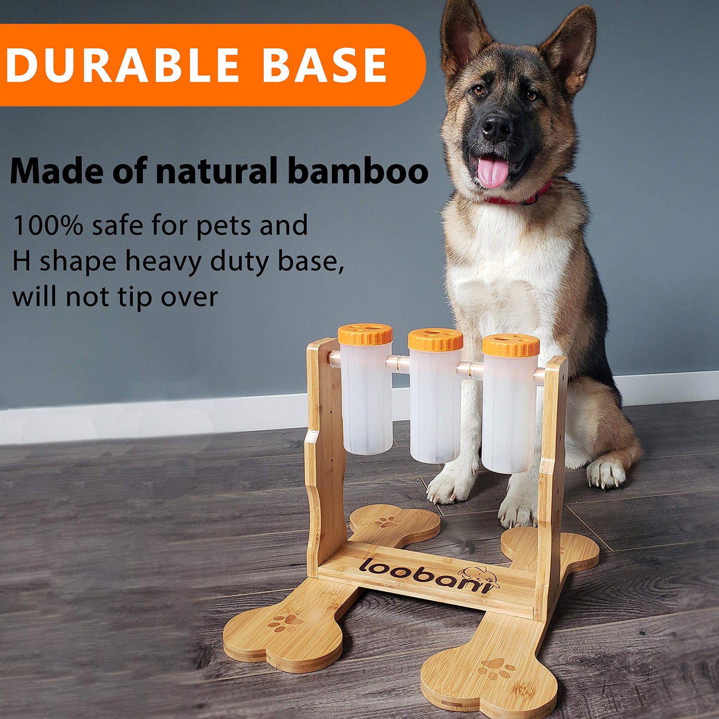 Interactive Wooden Dog Puzzle Toy for Mental Stimulation and Training