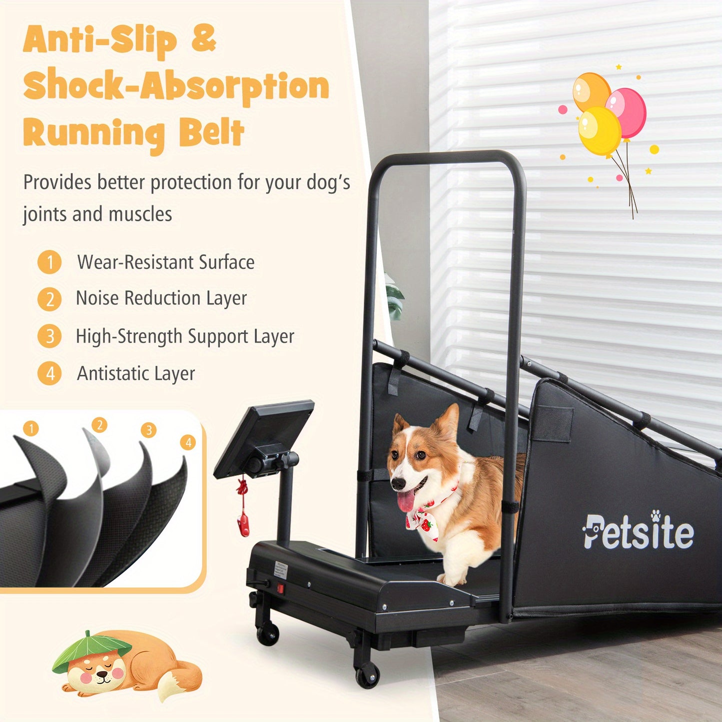 Lifezeal Dog Treadmill for Small/Medium Dogs Indoor Exercise