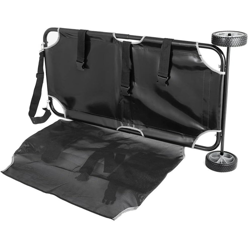 46x22 Inch Heavy-Duty Pet Stretcher Trolley Noiseless Wheels