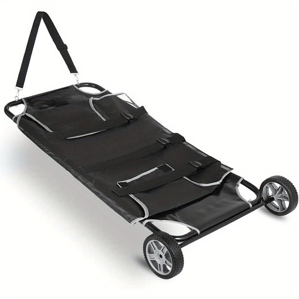 46x22 Inch Heavy-Duty Pet Stretcher Trolley Noiseless Wheels