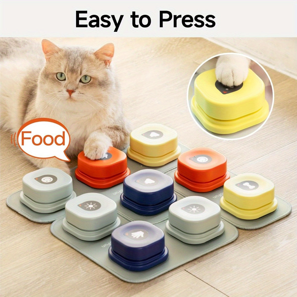 MEWOOFUN Dog Buttons for Communication Starter Pack 9pcs