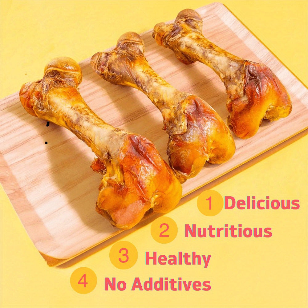 Natural Beef Dog Bones Tough Chew Toys for Aggressive Chewers