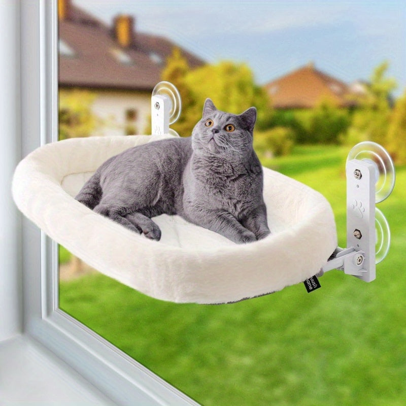 Large Cat Window Habitat With Padded Hammock And Suction Cups
