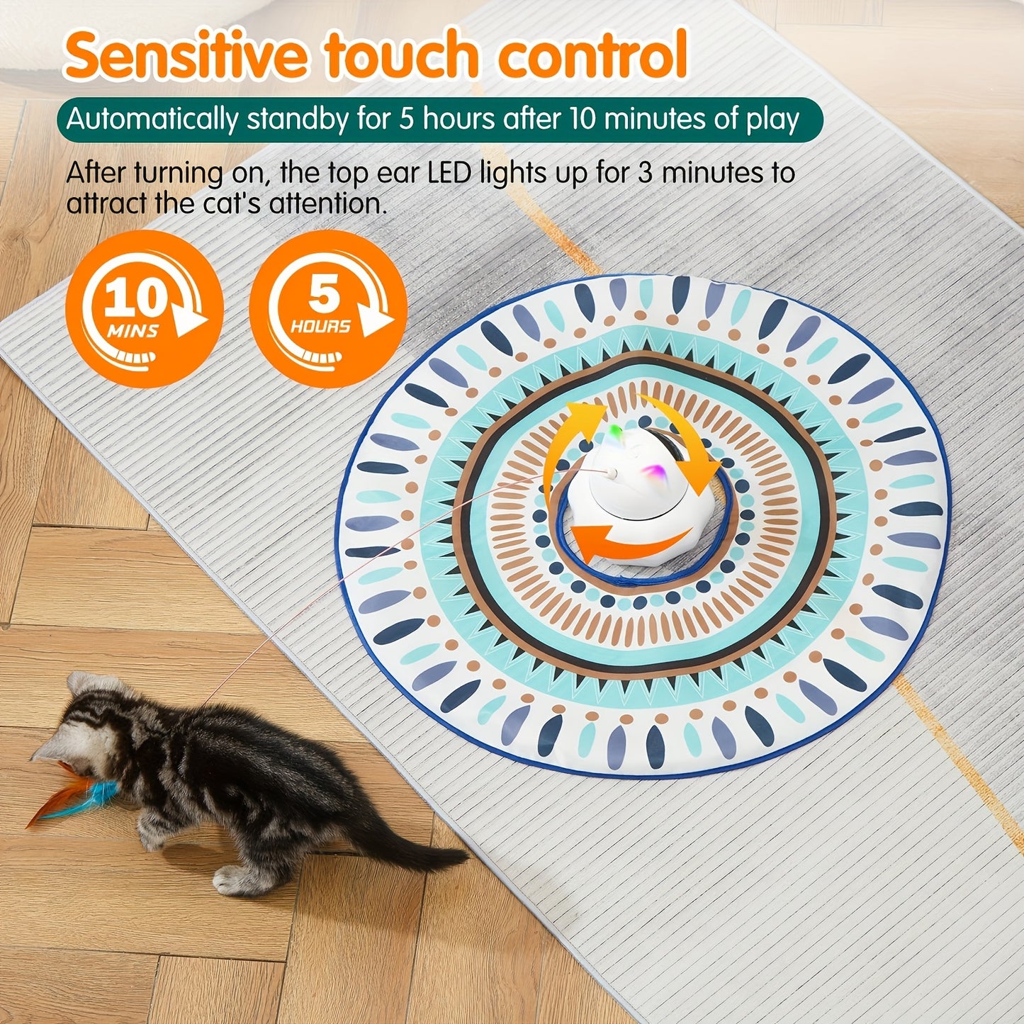 Cat Laser Toy Automatic 4-in-1 Interactive Toys For Cats