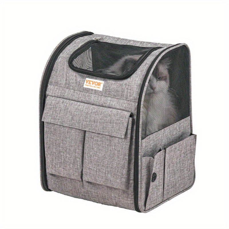 VEVOR Rolling Pet Carrier Backpack for Travel with Removable Wheels