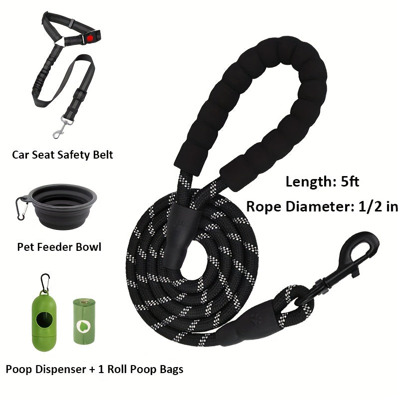 6in 1 No-Pull Dog Harness And Leash Set For All Dogs
