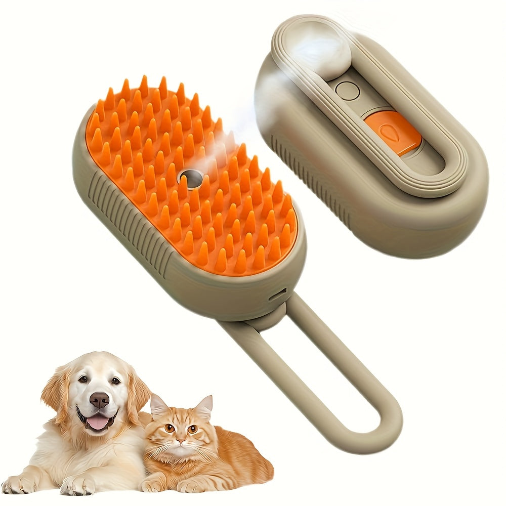 2pcs Cat Grooming Brush with Steam Function for All Coats