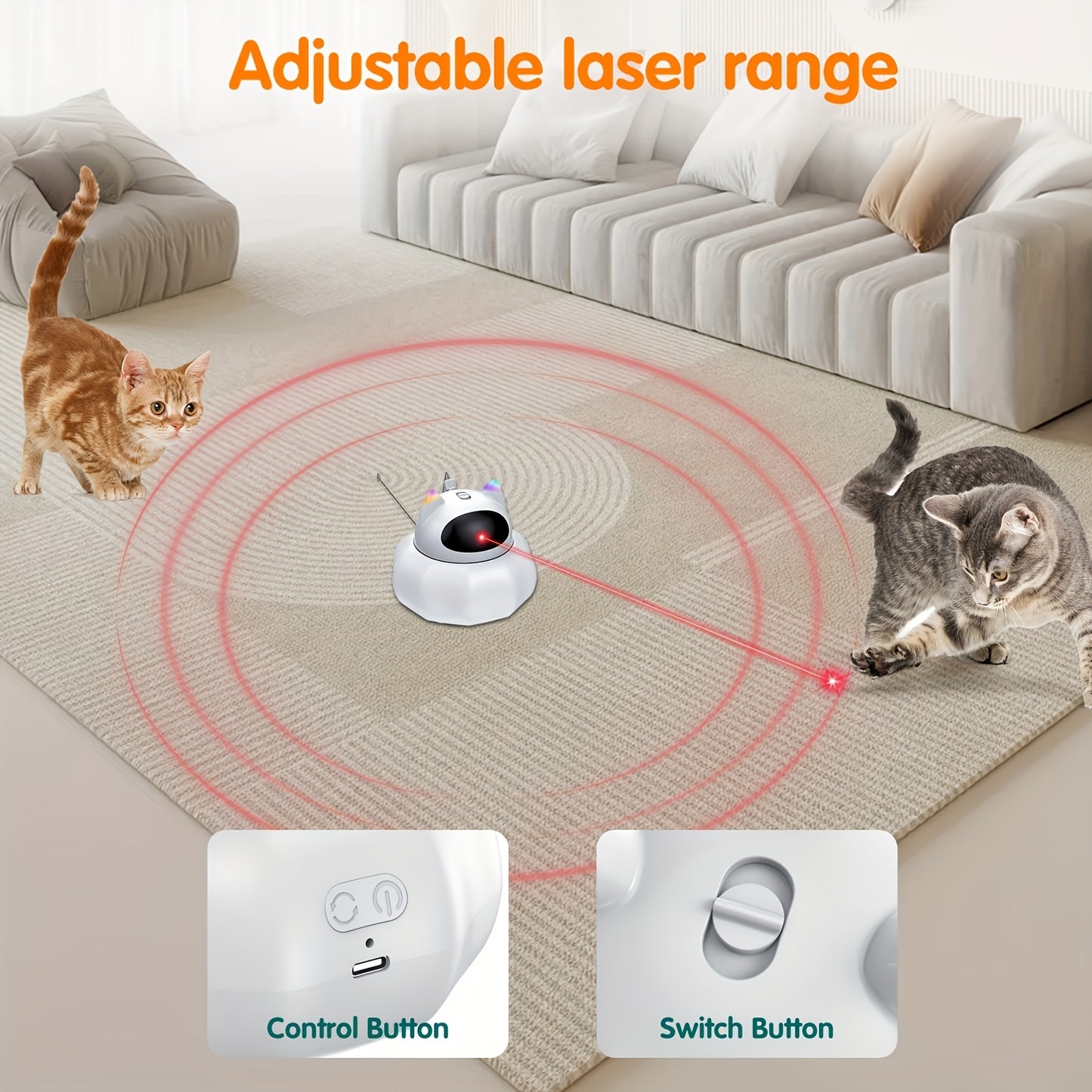 Cat Laser Toy Automatic 4-in-1 Interactive Toys For Cats