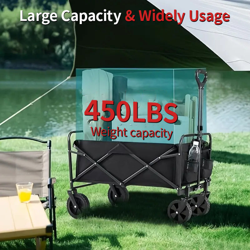 Foldable Pet Travel Trolley with All-Terrain Wheels 680LBS