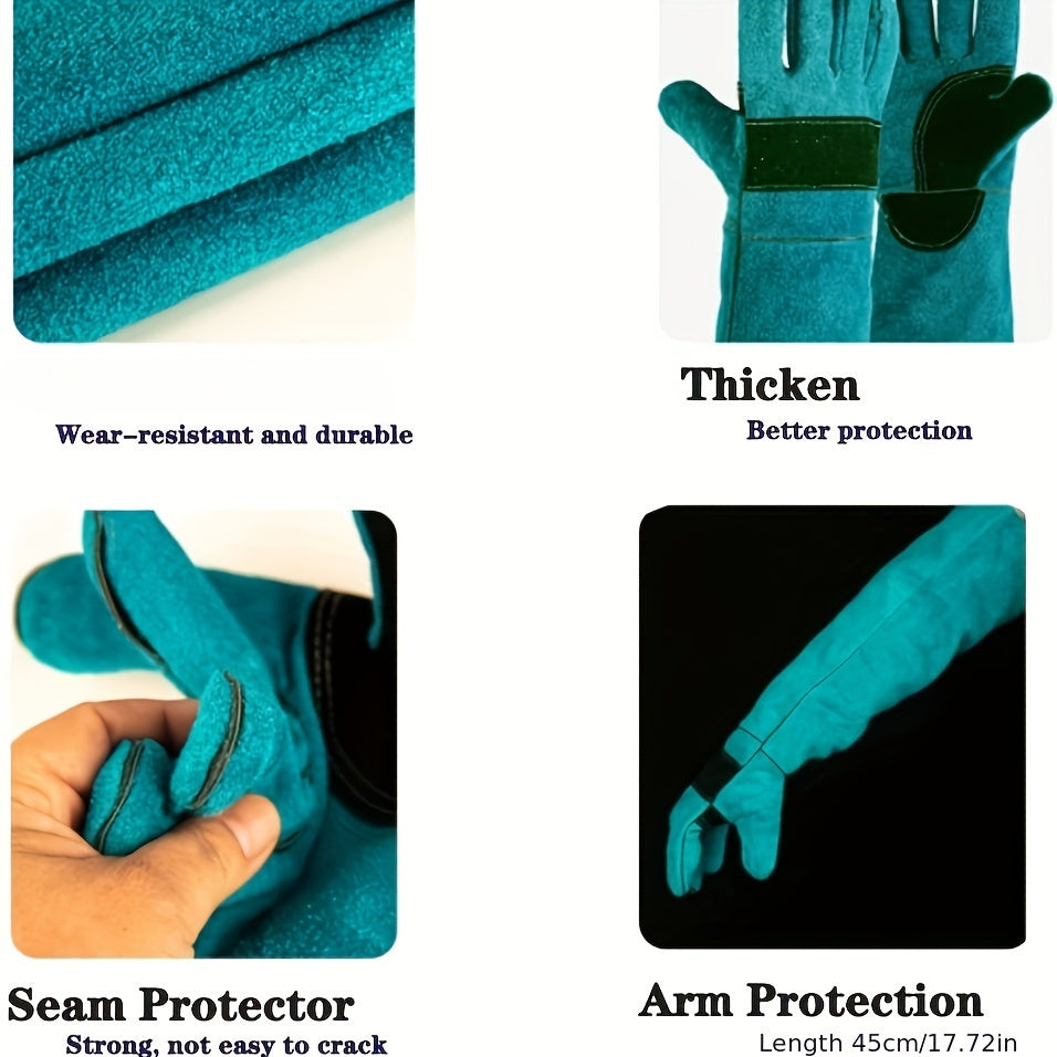 17.72inch Thickened Dog Training Gloves - Anti-Scratch Protection