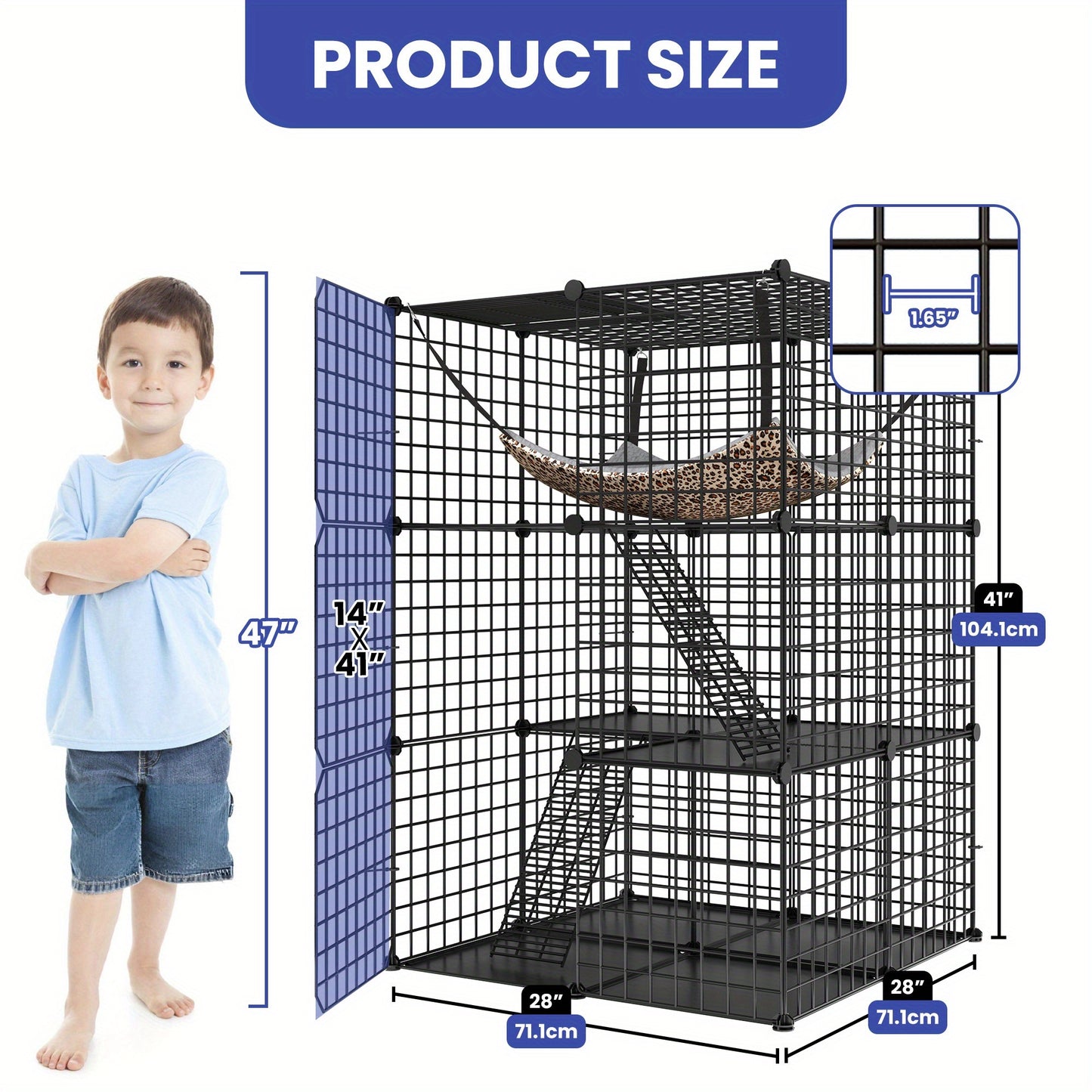 DIY Cat Enclosure with Hammock for Indoor and Outdoor Play