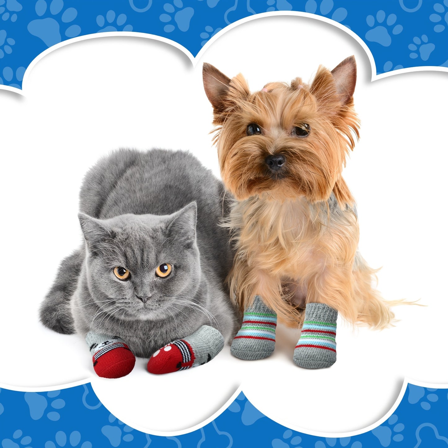 Dog Socks Non-Slip Paw Protectors for Traction and Comfort