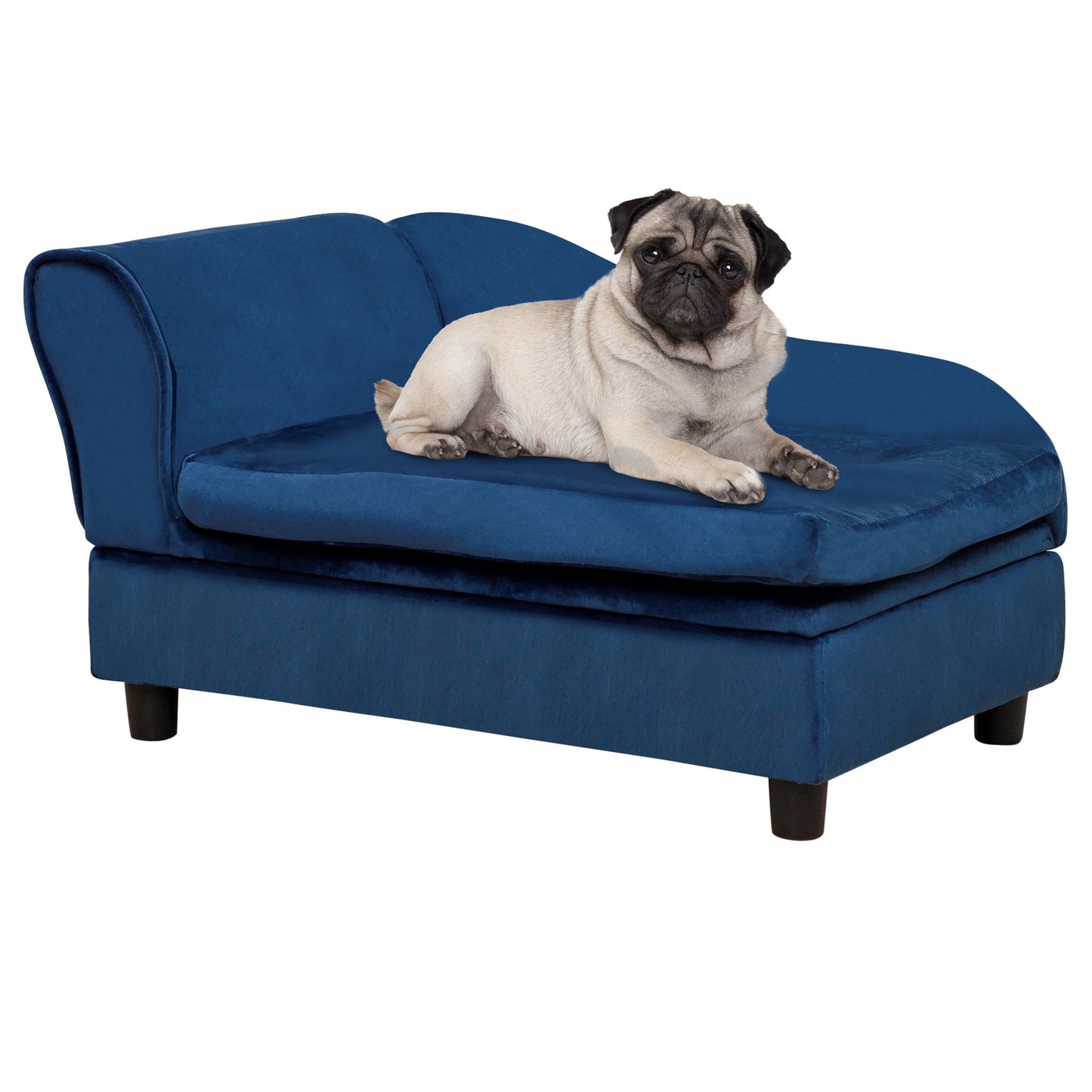 PawHut Luxury Fancy Dog Bed for Small Dogs with Hidden Storage