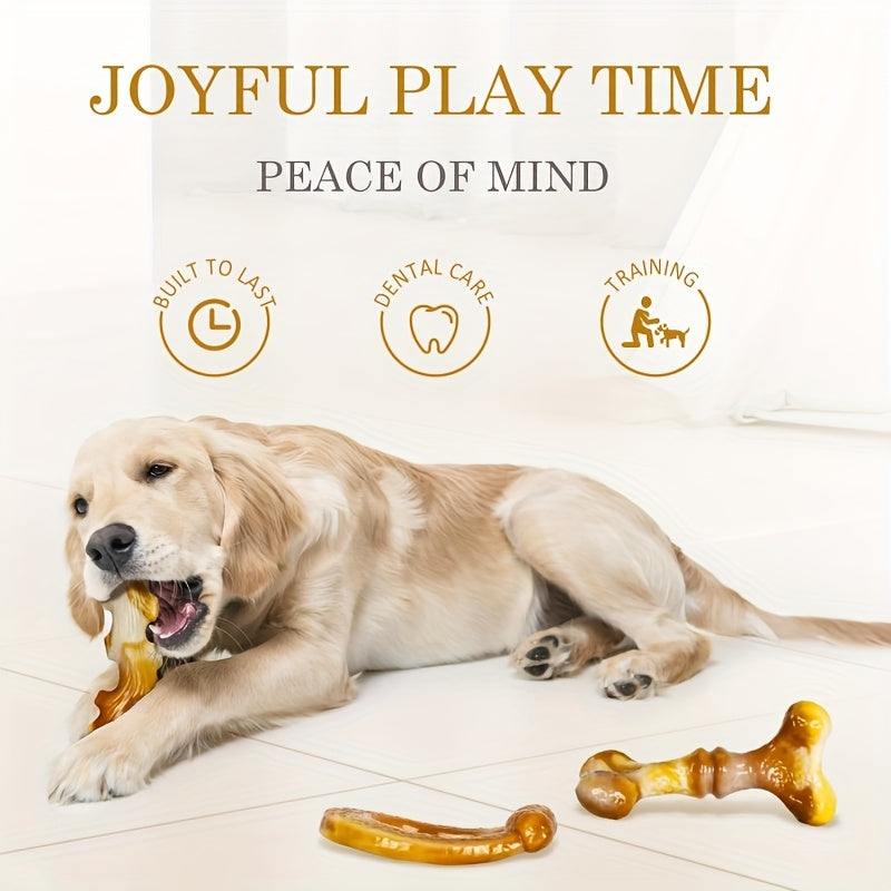 Durable Nylon Dog Chew Toys Bacon Flavor Pack
