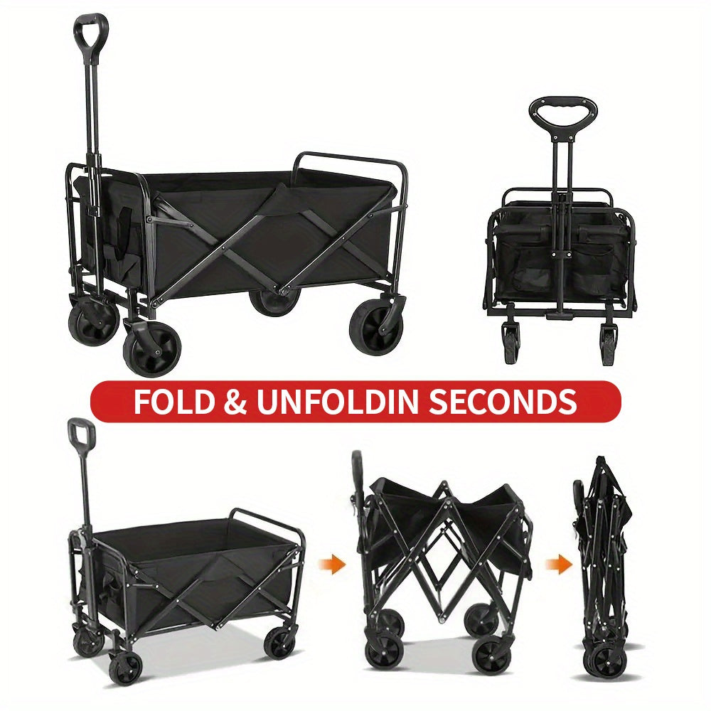 Foldable Pet Travel Trolley with All-Terrain Wheels 680LBS