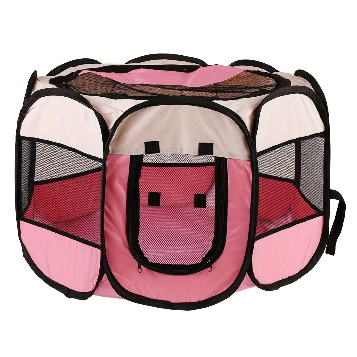 Collapsible Octagonal Pet Enclosure for Dogs and Puppies