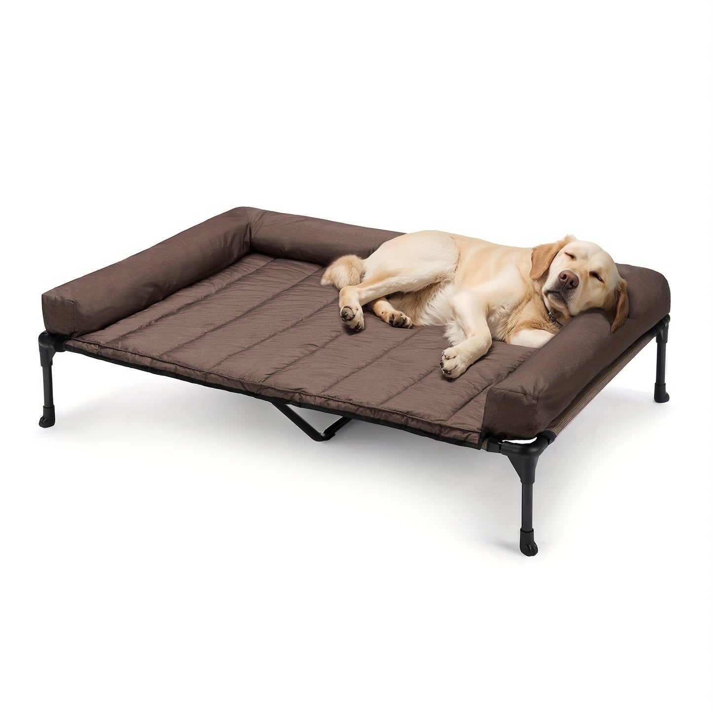 Veehoo Cooling Elevated Dog Bed with Removable Pillow-Top Mat
