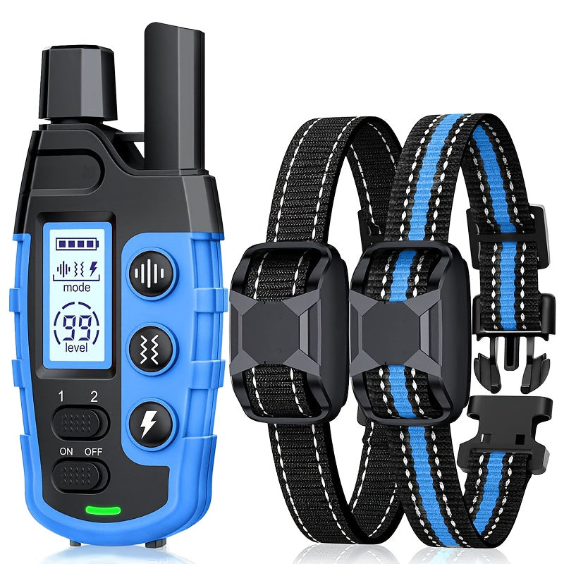 Electronic Dog Training Collar With Remote Waterproof Rechargeable Device
