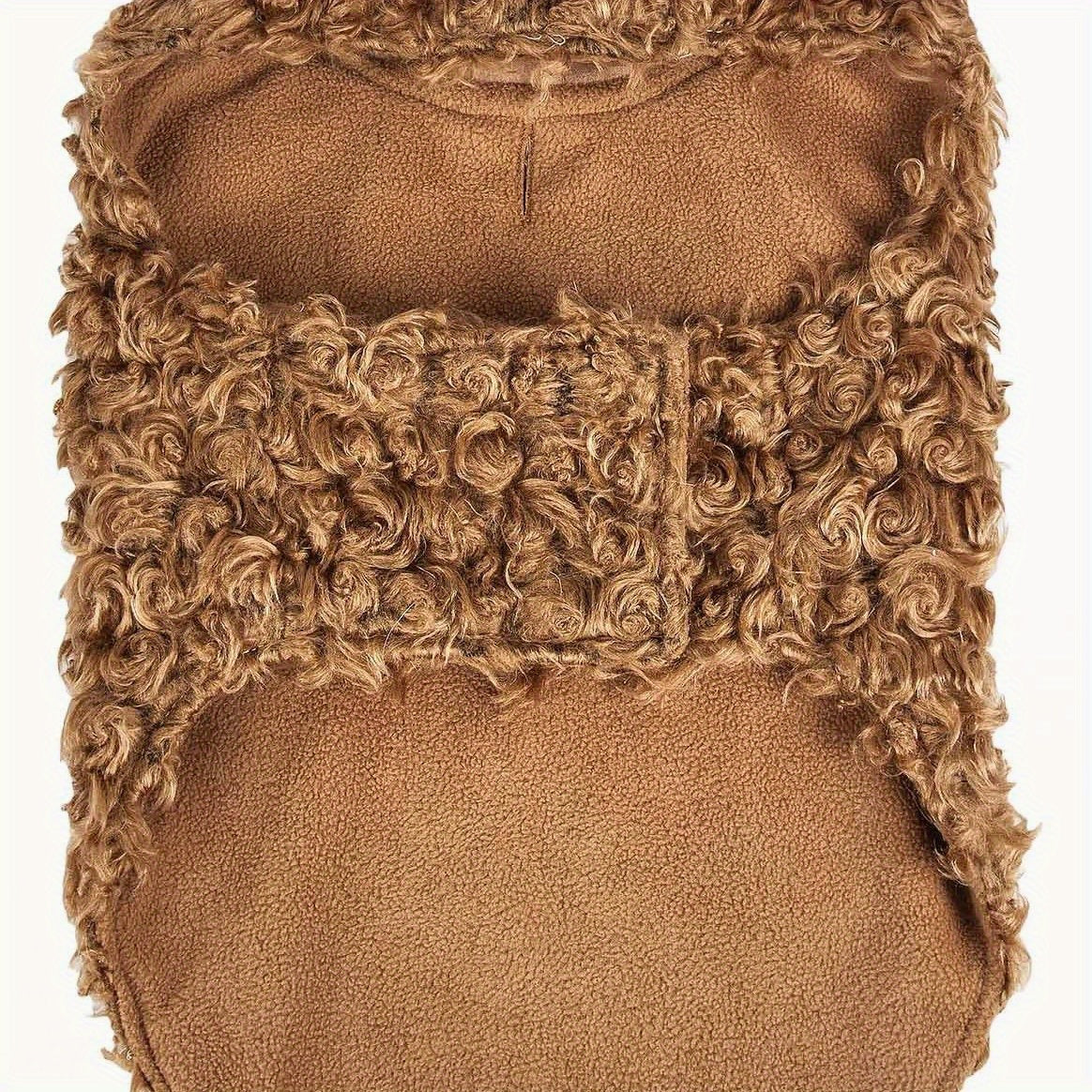 Luxury Shaggy Dog Coat with Faux-Fur Collar and Warm Lining