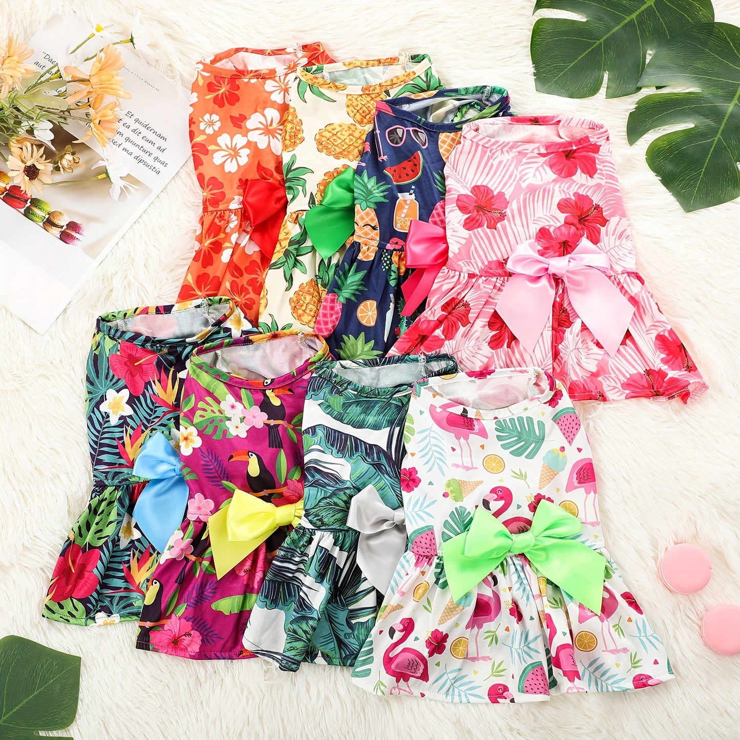 Hawaiian Summer Dog Dresses for Tropical Fun and Parties