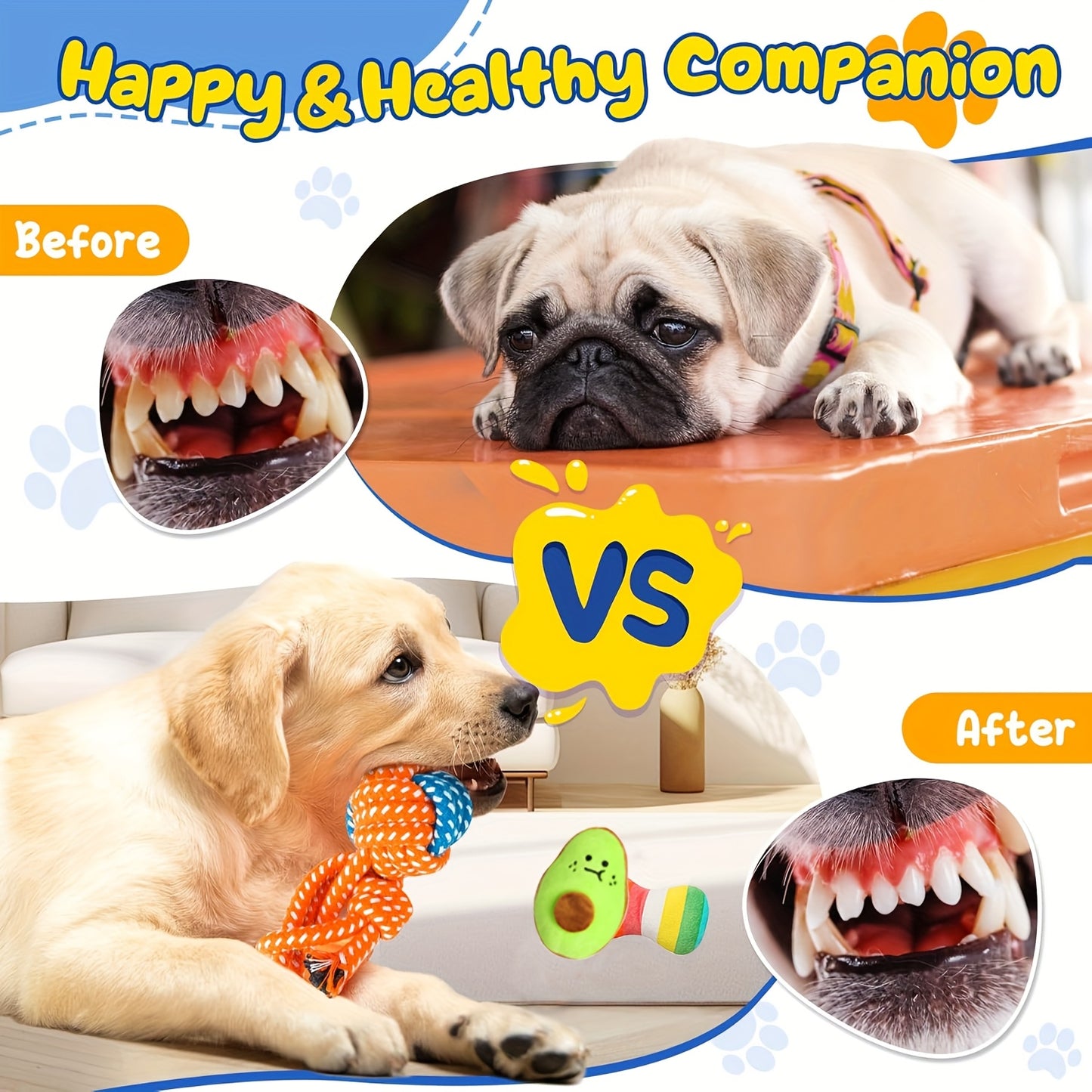 Ultimate Puppy Chew Toy Set for Teething and Dental Health