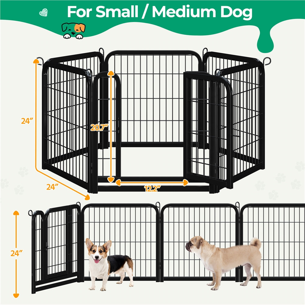 Costoffs Metal Pet Playpen Panels for Indoor and Outdoor Use