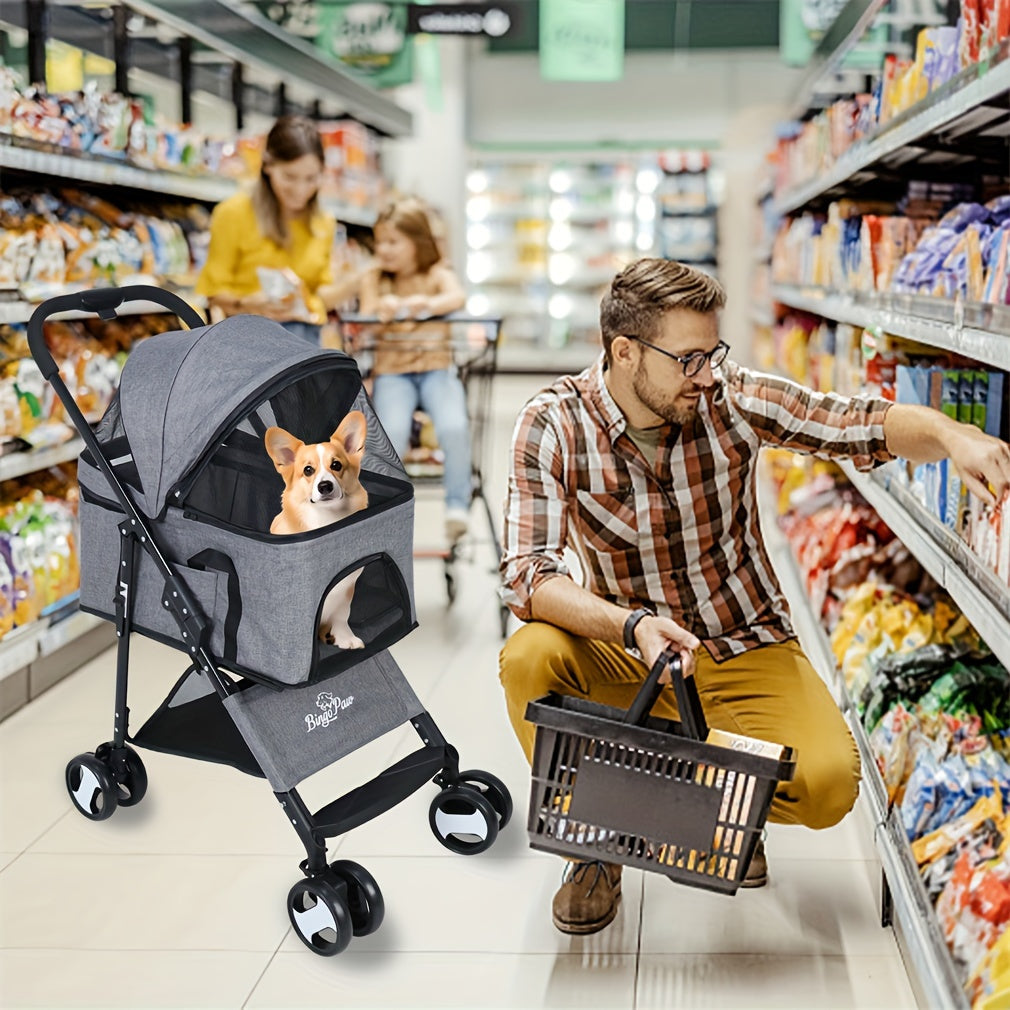 Wisfor Pet Stroller | Foldable Carrier For Dog Travel