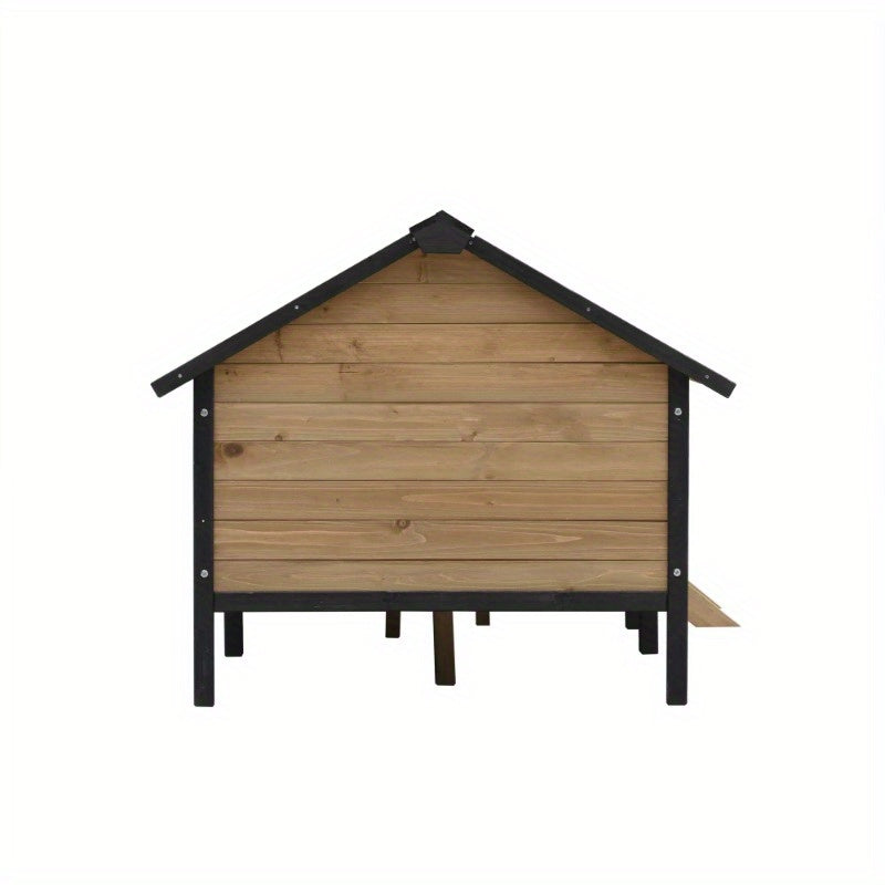 Wooden Dog Kennel with Porch for Outdoor Comfort and Style