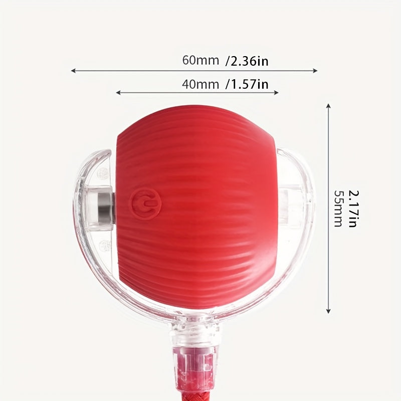 Smart 360° Rolling Pet Ball with LED Light and USB Charging