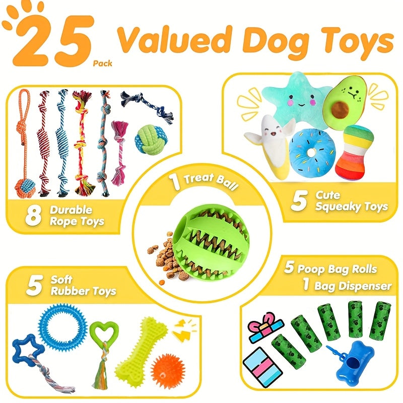 Ultimate Puppy Chew Toy Set for Teething and Dental Health