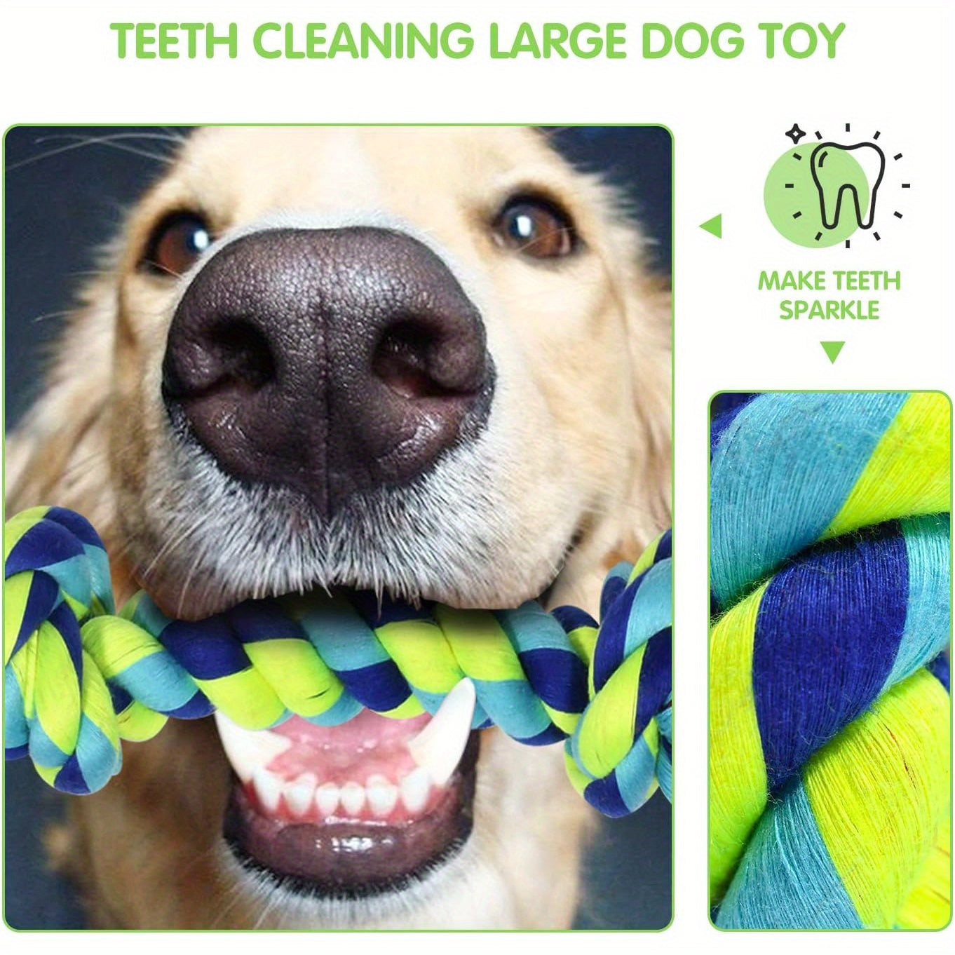 Durable Heavy Duty Dog Chew Toys Set for Aggressive Chewers