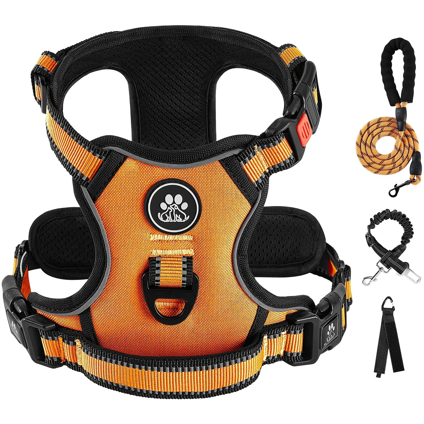 Fully Reflective No Pull Dog Harness for Comfortable Walks