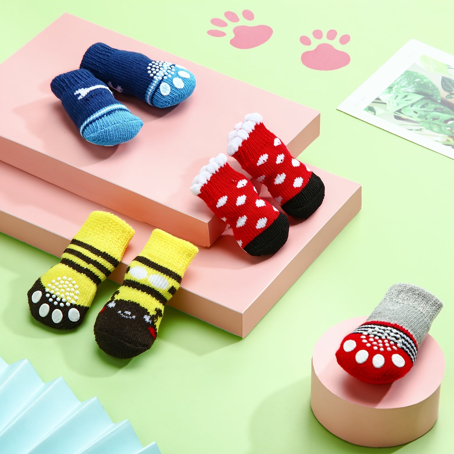Dog Socks Non-Slip Paw Protectors for Traction and Comfort