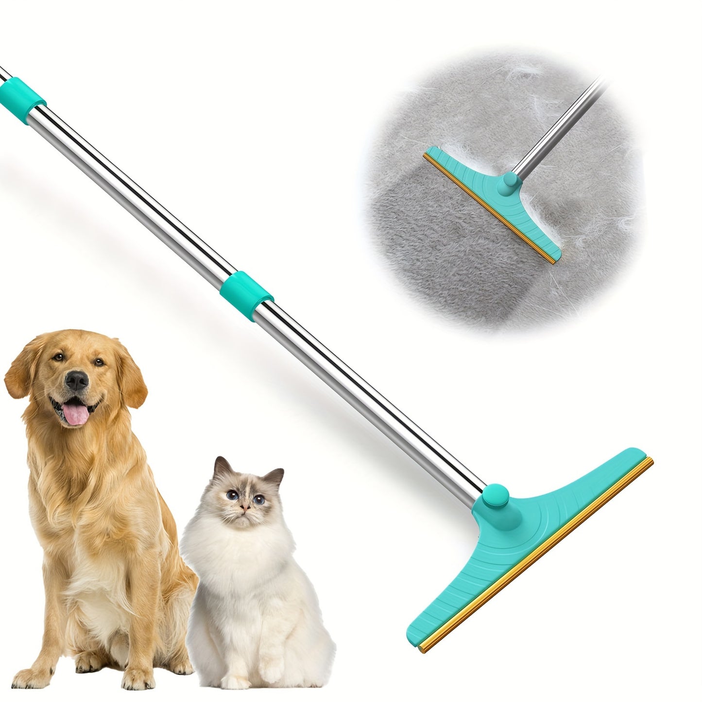 Pet Hair Brush Adjustable Removal Brush for Carpets