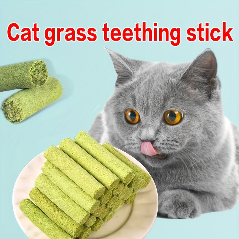 Freeze-Dried Catgrass Stick 30 Roots Instant Cat Snack