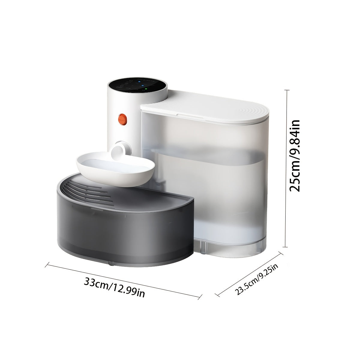 Pet Cat Waterer 101.44oz Large Capacity No Filter Battery