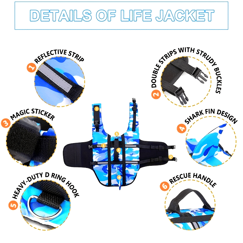 Adjustable Floating Dog Vest for Safe Beach Adventures