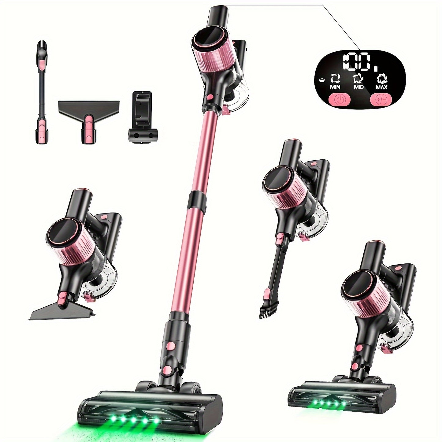 Cordless Vacuum Cleaner With 28Kpa Suction For Pets