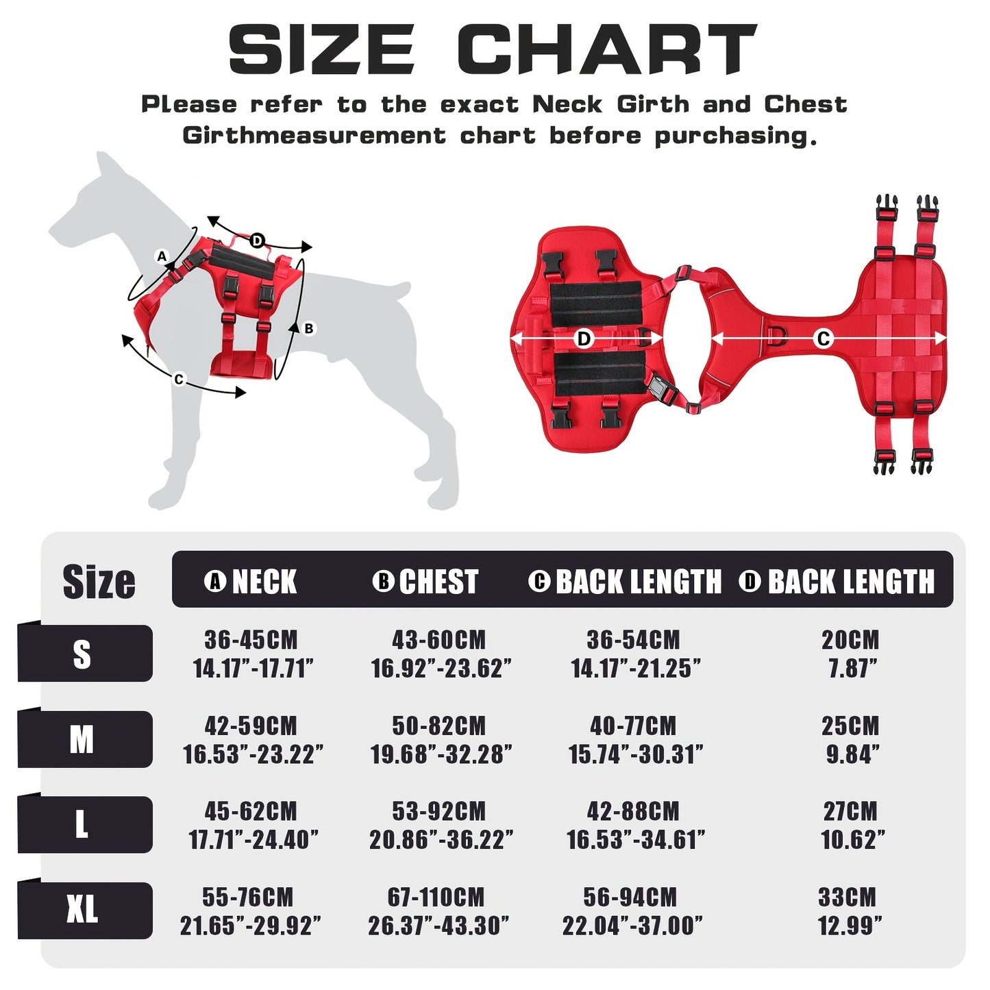 Escape-Proof Dog Harness - Reflective No-Pull Vest for Large Dogs