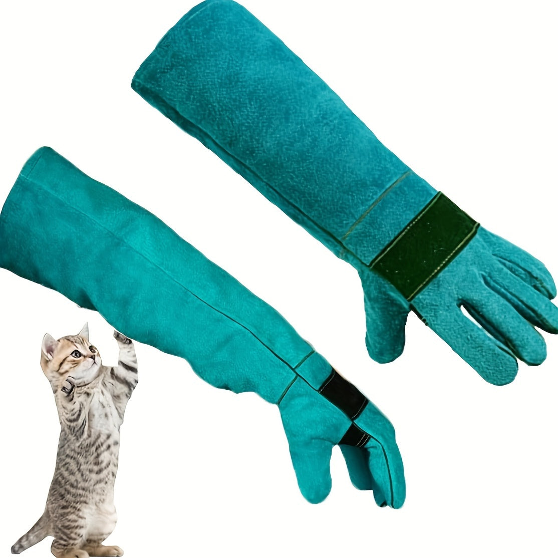 17.72inch Thickened Dog Training Gloves - Anti-Scratch Protection